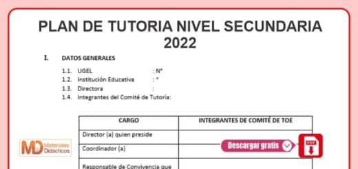 Plan De Tutoria Nivel Secundaria Referencial