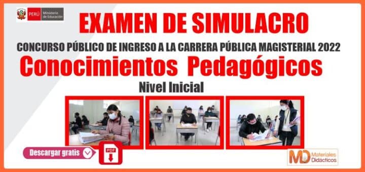 Simulacro De Examen Conocimientos Pedagogicos Para Nombramiento Docente