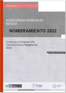 EXAMEN DESARROLLADO DE NOMBRAMIENTO DOCENTE 2022 Materiales Didacticos