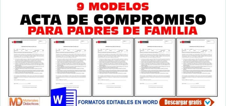 Acta De Compromiso Padres De Familia