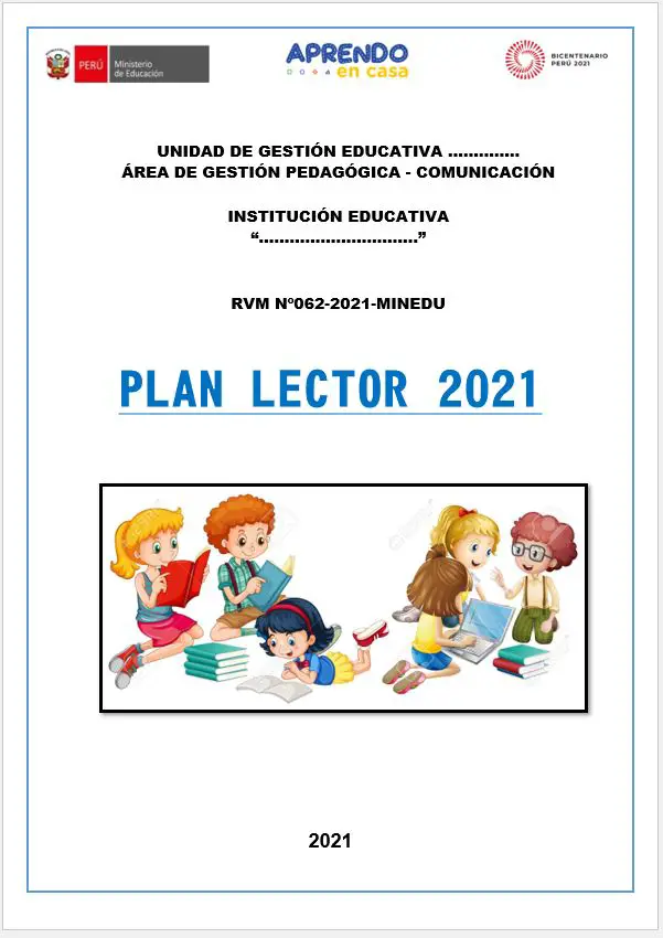 Plan Lector Lecturas para el primer dia de clases 2° Primaria