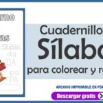 Cuaderno de Silabas para colorear y repasar