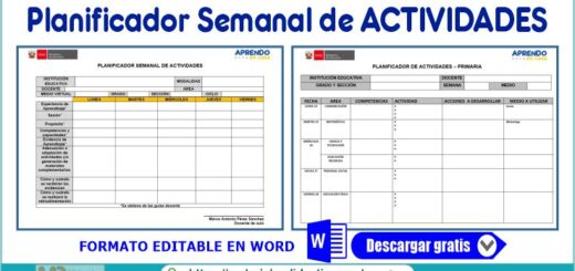 Mapa Semanal De Actividades 3299