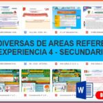 FICHAS DIVERSAS DE AREAS REFERENCIALES EXPERIENCIA 4 SECUNDARIA