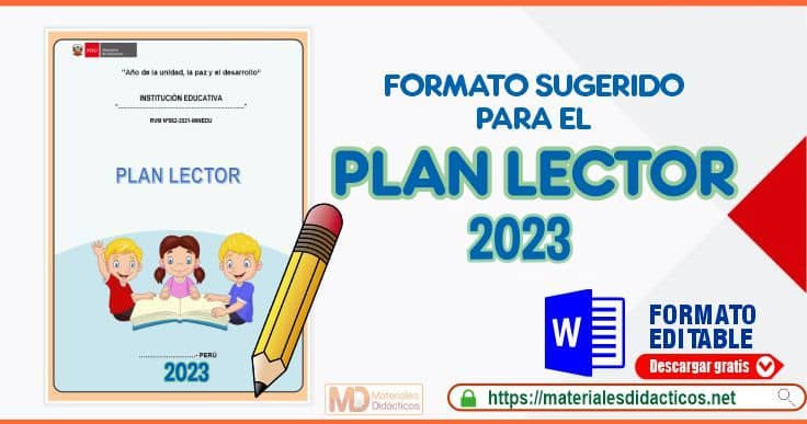 FORMATO SUGERIDO PARA EL PLAN LECTOR 2023