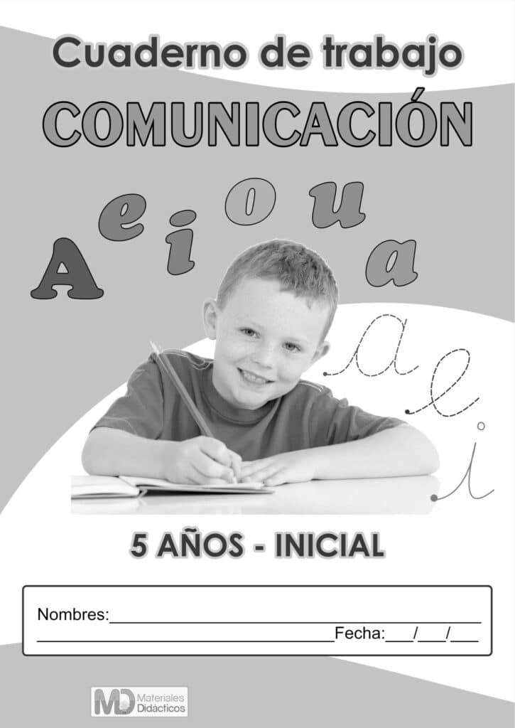 Cuaderno Trabajo de Comunicación 5 Años Preescolar