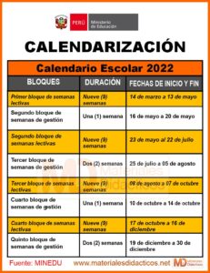 Calendario Escolar 2022