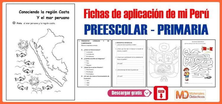 Fichas de aplicacion de mi Peru