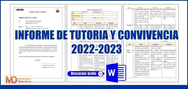 INFORME DE TUTORIA Y CONVIVENCIA 2022 2023