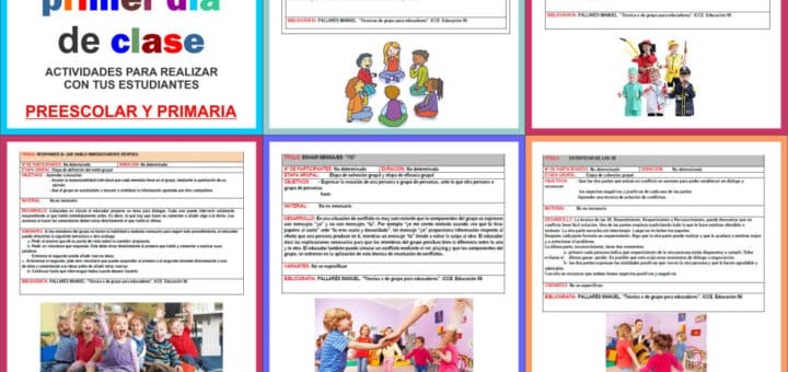 Dinámicas para el primer día de clase