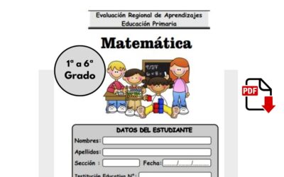 Examen de matematica tipo ECE, 1° primaria